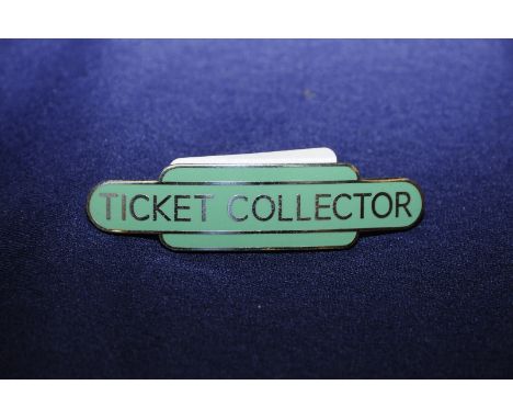 Southern Region enamel totem Ticket Collectors cap badge by J. R Gaunt London 