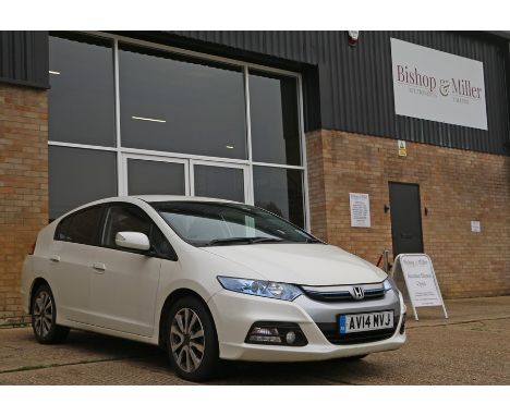 2014 Honda Insight HS-T Hybrid, five door hatchback in white, 1300cc petrol engine with automatic transmission, 10465 recorde