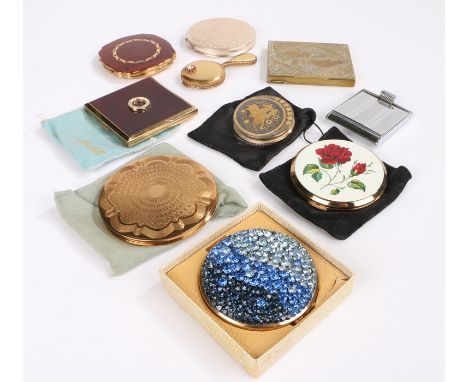 Ten assorted vintage powder compacts to include " Regent of London", Stratton and Zanette (10)
