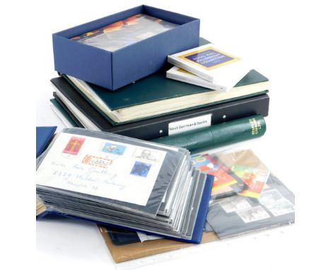 A quantity of stamps, to include presentation packs, album of British stamps, First Day covers, etc.