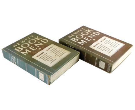 Two Hewitt Book Mend kits, containing various paint's, sand paper, plastic glues, tools, etc., boxed.