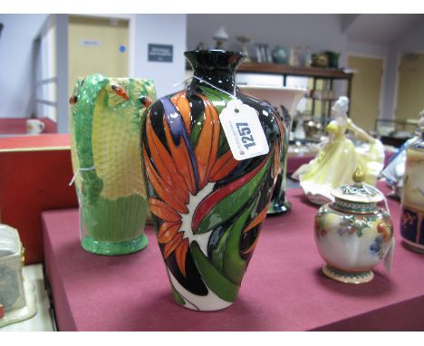 A Moorcroft Pottery Ovoid Vase, painted in the Paradise Found pattern by Vicky Lovatt, impressed and painted marks, 23cm high