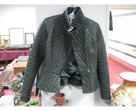Valery Kovalska (Ukrainian Designer), Luxury Quilted Black Leather Jacket, from the "FW14 Valery Kovalska Womenswear" Collect