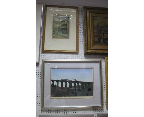 D.M. Akehurst, Ilkley Moor, Coloured Print, 44.5 x 59.5cm, signed lower right and dated '08. Tim Parson Northbound Goods Cros