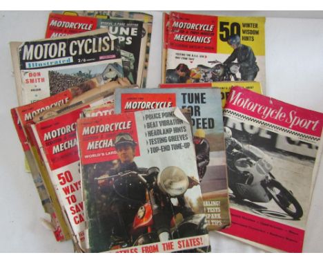 Five boxes containing an extensive collection of mixed Motor Cycle magazines including a number of vintage examples dating fr