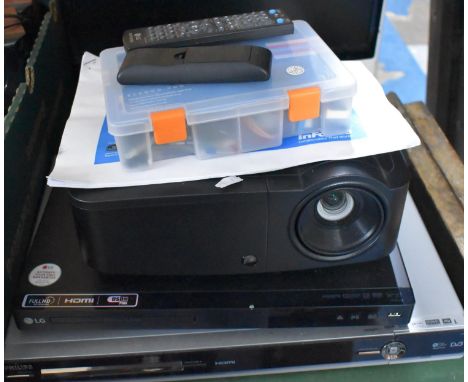 A Philips DVD Player, LG Player and a Digital Infocus Projector Model SP1080 