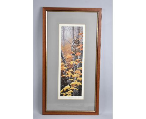 A Framed Limited Edition Print, Colours of Autumn by Jeremy Paul, Signed and Numbered 310/395, 13x43cm 