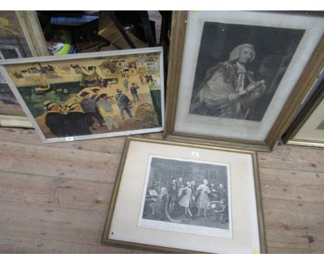 Thomas Park, after Sir Joshua Reynolds, mezzotint, Doctor John Thomas Lord Bishop of Rochester, 20ins x 14ins, together with 