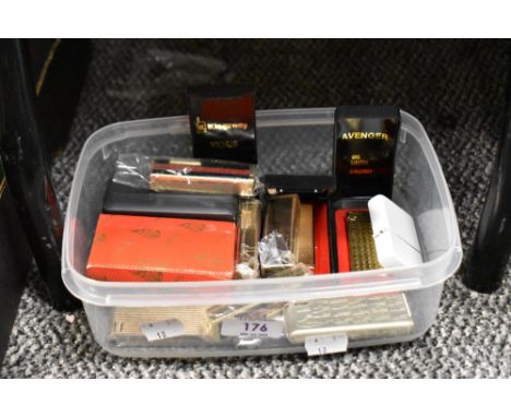 A mixed lot of vintage and retro lighters, some in original boxes, including Ronson lighter of Yamaha interest.