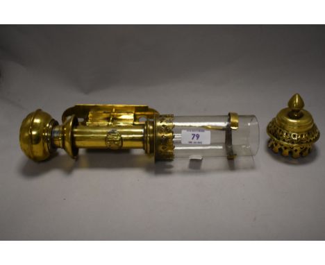 A vintage RRCI wall mounting railway lamp