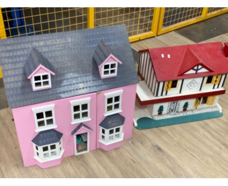 2 vintage dolls houses ( with contents)