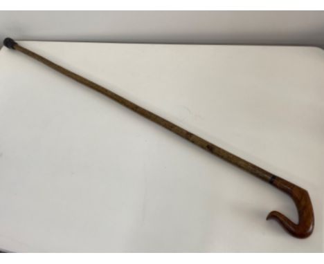 Vintage wooden shepherds crook