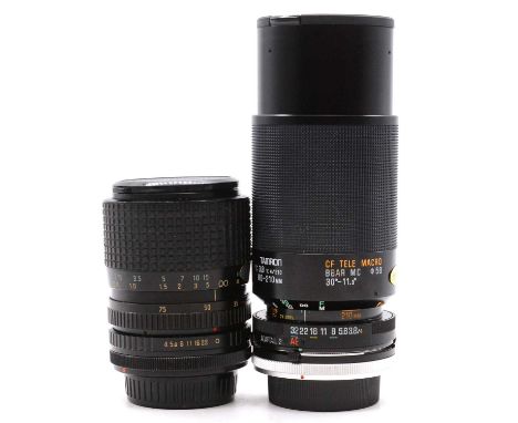 Tamron 80-210mm camera lens and Hoya 35-75mm camera lens, both in hard cases.Qty: 2