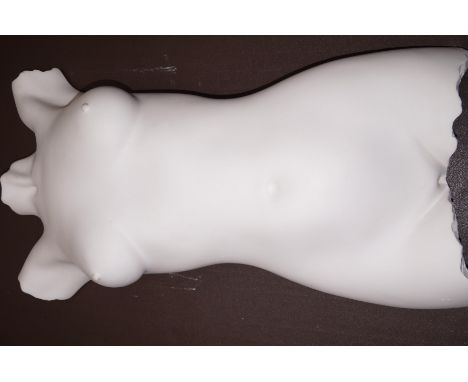 Life size ceramic sculpture of a female torso by Richard Neal 72x38cm