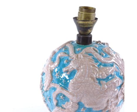 An Italian Classical relief moulded table lamp, by Farnesiana Italy, height excluding fitting 20cm 