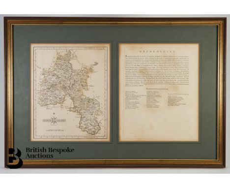 John Cary County maps including Oxfordshire, Hampshire and Wiltshire, published September 1787, J.Cary, approx 48 x 28 cms, f