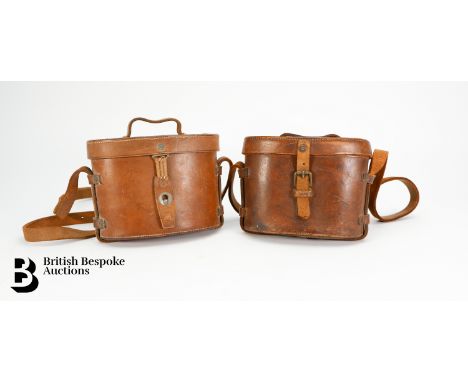 Sherwood &amp; Company Prismatic No2 MKI WWI Field Binoculars nr 5263, circa 1917 stamped with the broad arrow mark, together