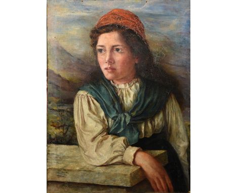 CONTINENTAL SCHOOL (19th century)Portrait of a Young GirlOil on canvas46 x 61 cm, unframed   CONDITION REPORTS:  Generally in
