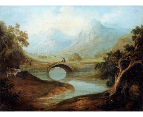WELSH NAIVE SCHOOL (19th century)A Welsh Fisherman, Llamberis RoadOil on canvasOld label to verso for J. Davey & Sons, Liverp