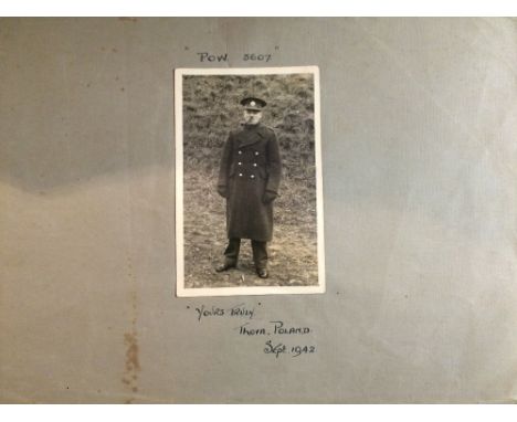 A rare World War II Prisoner of War photograph album Stalag XXA Thorn Poland 1940-1944Complied by Company Sergeant Major J S 