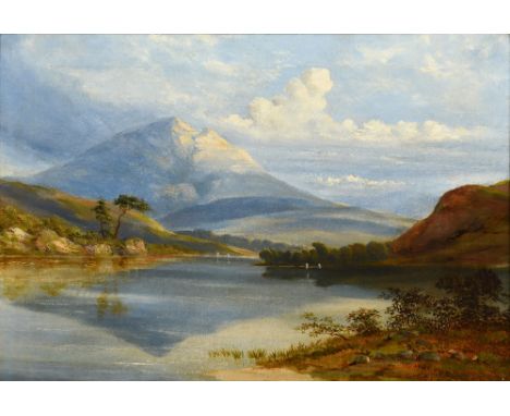 Manner of JOHN KNOX (1778-1845) BritishHighland Loch SceneOil on canvas63.5 x 44 cm, framed   CONDITION REPORTS:  Generally i