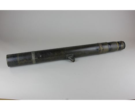 A military brass telescope, possibly a ranging sight, 66cm, (NC)