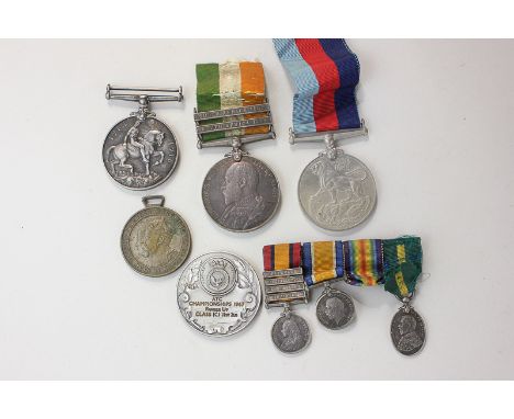 An Edward VII King's South Africa medal with South Africa 1901 and South Africa 1902 clasps, awarded to 4217 Pte W Phillips, 