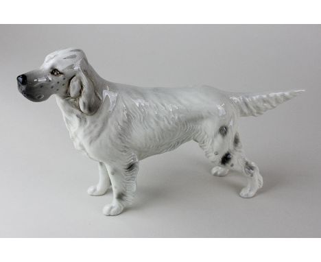 A Beswick porcelain English setter Bayldone Baronet, model 973, in speckled grey gloss