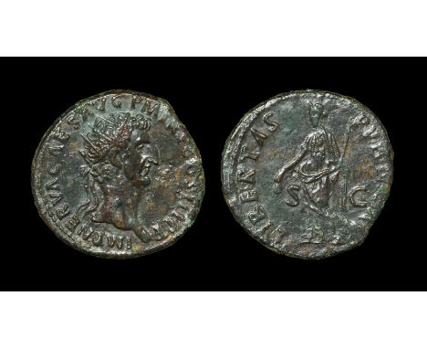 96-97 AD. Rome mint. Obv: IMP NERVA CAES AVG P M TR P COS II P P legend with radiate head right. Rev: LIBERTAS PVBLICA legend