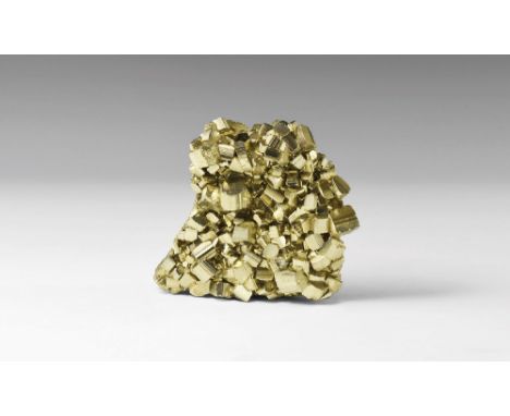 A particularly fine specimen of pyrite from the classic Peruvian locality, the crystals with unusually bright faces and cryst