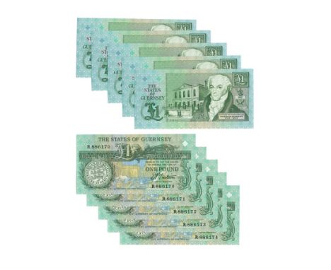 1991 AD. 1990: 1991 ND issue, Trestain, serial numbers R886170-886174. Obvs: seal, green and black on multicolour. Revs: Dani