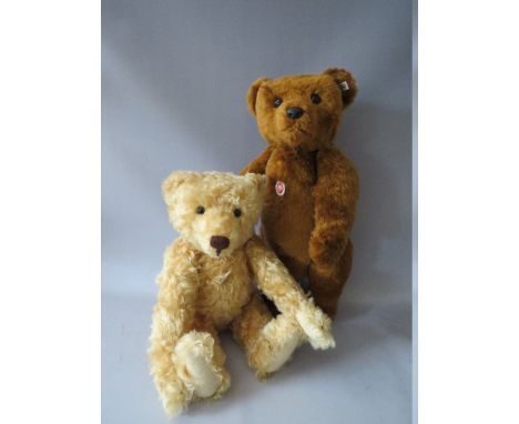 TWO STEIFF LIMITED EDITION LARGE MOHAIR BEARS, comprising 'Teddy Boy 1905', number 99 of 6000, button in ear, white tag 40432