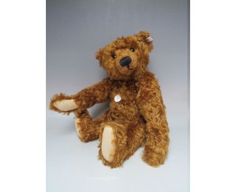 A STEIFF LIMITED EDITION MOHAIR 'TEDDYBEAR 1902 REDBROWN 50', number 3133 of 6000, button in ear, white tag 404306, with box 
