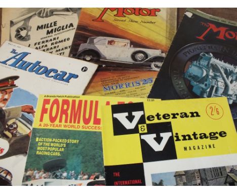 A SELECTION OF VINTAGE MOTORING RELATED MAGAZINES