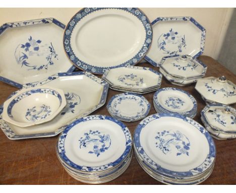 THREE LARGE GRADUATED KO-SHAN PATTERN PLATTERS, by Wilkinson Ltd., together with a further selection of dinner wares in the s