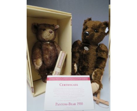A STEIFF LIMITED EDITION 'PHANTOM BEAR 1910',  button in ear, white tag 406614, weighted and jointed limbs, H 52 cm not inclu