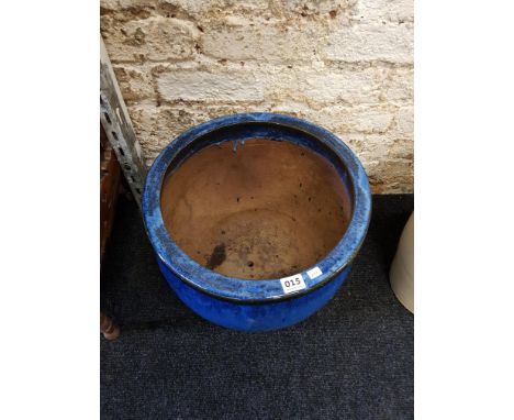 LARGE BLUE PLANTER