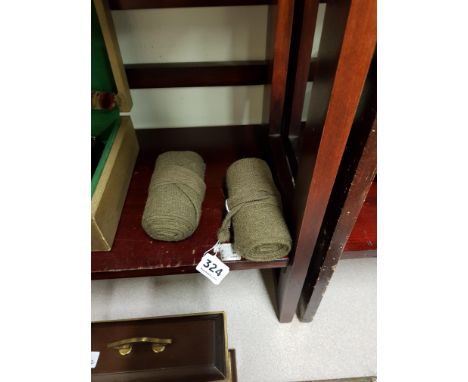 TWO FIRST WORLD WAR BRITISH ARMY PUTTIES