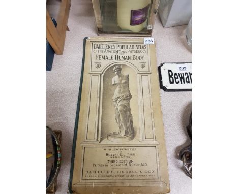 OLD BAILLIERES POPULAR ATLAS FEMALE HUMAN BODY