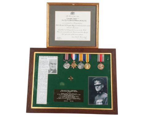 A First World War medal group, including the Military Medal for Bravery awarded to 8634 Acting Sargent Major C.Q.N.S FH Wilki