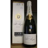 A Pol Roger Brut Reserve Extreme Sailing Series bottle of champagne in original box
