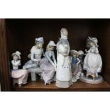 A collection of Lladro figurines (5)