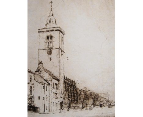David Foggie (1878 - 1948)St Andrews University Pencil signed etching, 22.5cm x 17cm.CONDITION REPORT: The picture is loose a