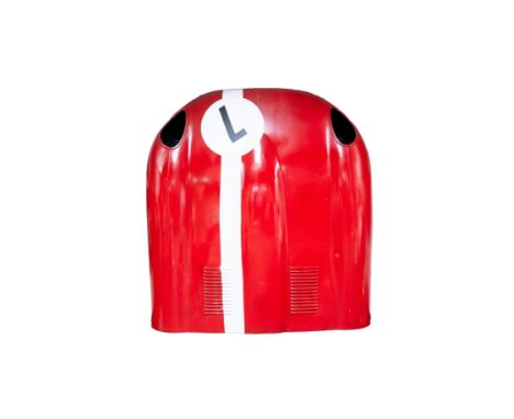 A fibreglass lightweight Jaguar E-Type Series I bonnet. For use with race or road car, or simply a superb man cave item! &nbs