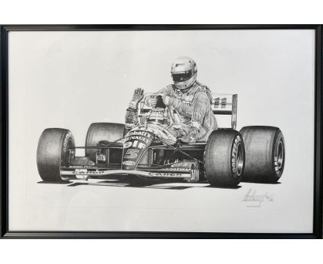 Nigel Mansell, having just won the 1992 British Grand Prix picked up Ayrton Senna, who had run out of fuel on his final lap. 