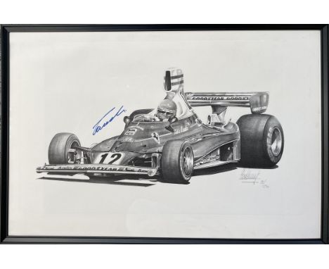 The first, only and last edition signed by Lauda since 1975. Alan Stammers captures the graceful lines of one of Ferrari's gr
