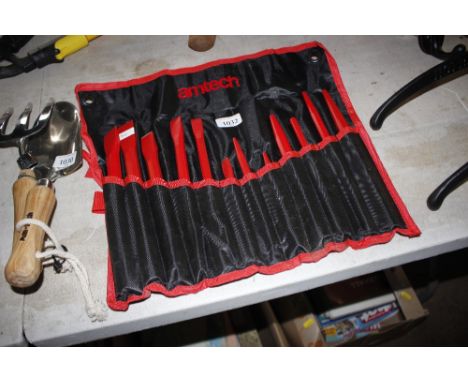 A twelve piece punch and chisel set