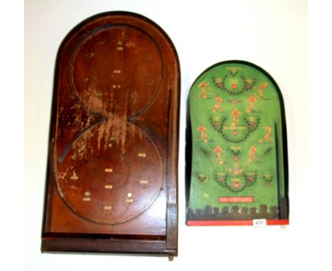 Two bagatelle games.