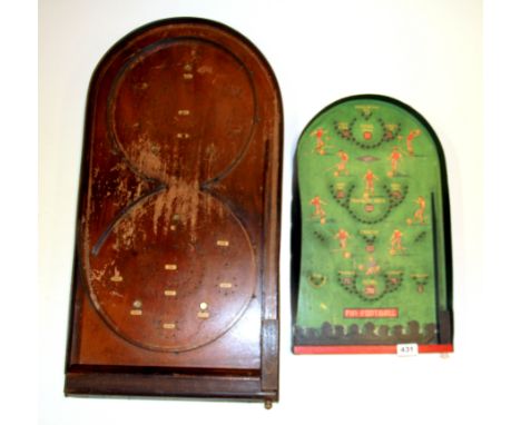 Two bagatelle games.