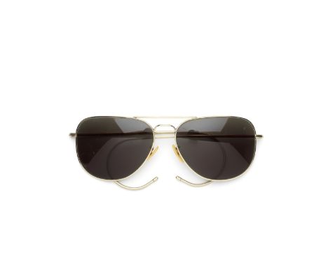 Brad Pitt: a pair of Savile Row Eyewear aviator sunglasses worn by Brad Pitt for his role as 'Glen McMahon' in War Machine,Ne